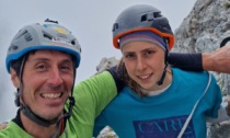 Iris Bielli, giovane alpinista meratese, apre una via insieme a Della Bordella