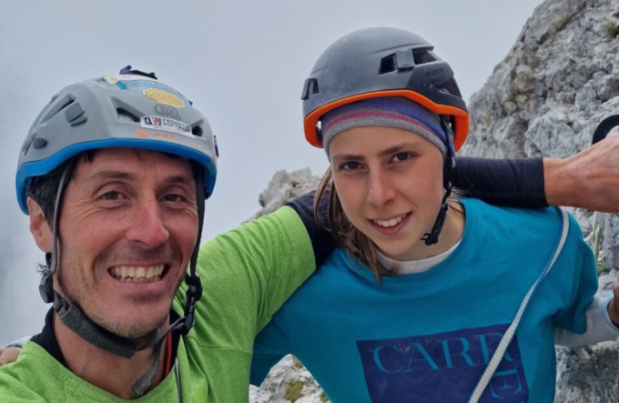 Iris Bielli, giovane alpinista meratese, apre una via insieme a Della Bordella