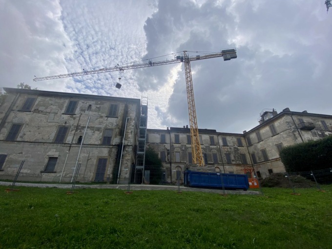 Villa Greppi, hanno preso il via i lavori per il restauro dell’ala est