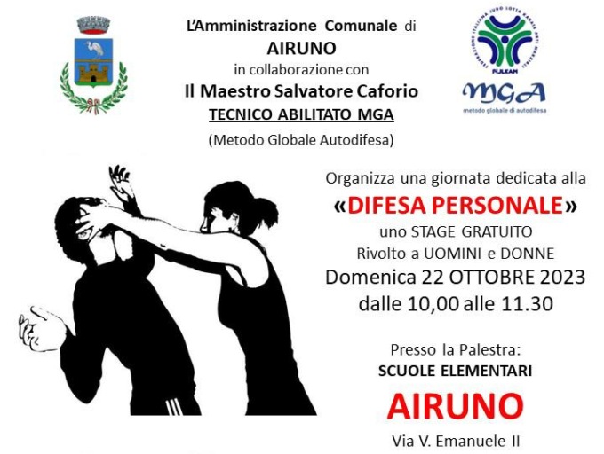 Difesa personale, lo stage ad Airuno