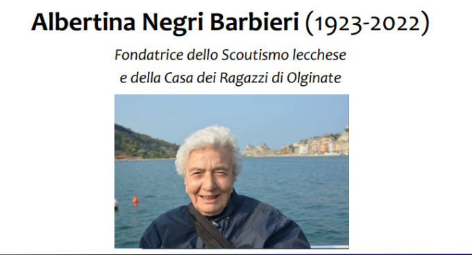 Un libro in memoria di Albertina, fondatrice dello Scoutismo lecchese e della Casa dei Ragazzi di Olginate