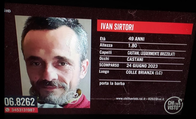 Ivan Sirtori, i famigliari non smettono di cercarlo