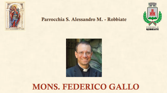 Robbiate, monsignor Gallo festeggia il 25° anniversario di sacerdozio