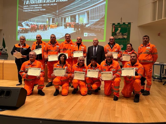 Sicurezza Stradale: Croce Bianca di Merate premiata dalla Regione