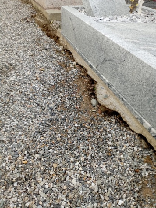 Tombe allagate al cimitero