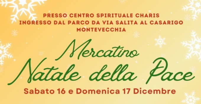 “Natale della Pace”, l’evento del centro spirituale Charis di Montevecchia