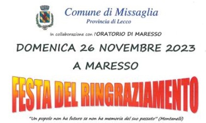 A Maresso torna la Festa del Ringraziamento