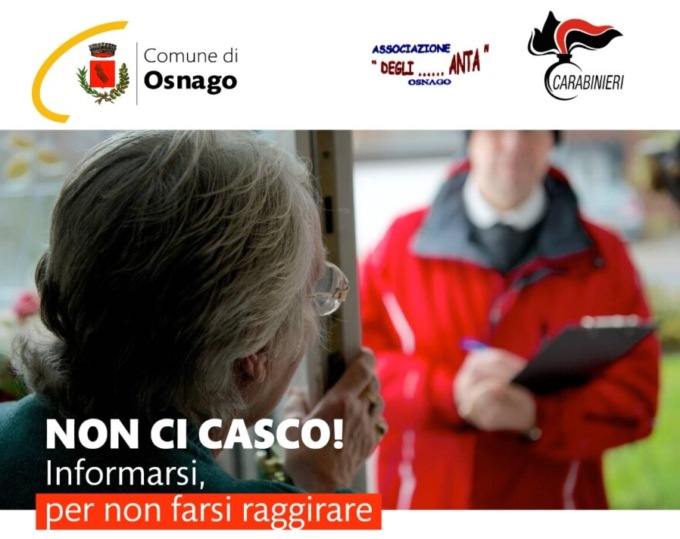 “Non ci casco!”: evento informativo per prevenire le truffe agli anziani