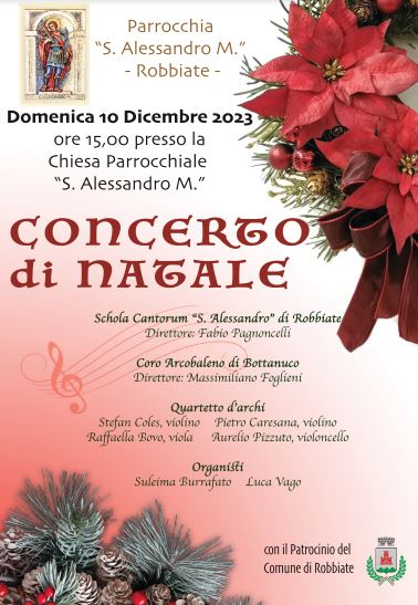 Concerto di Natale con la Schola Cantorum di Robbiate