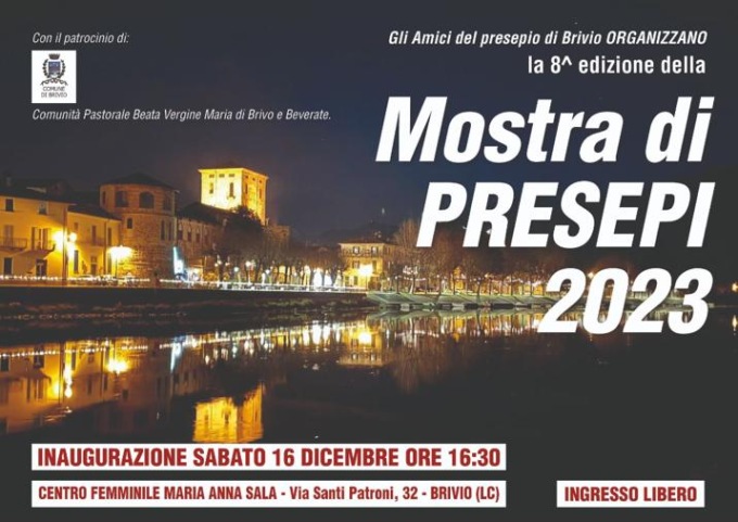 Mostra di Presepi a Brivio, il programma