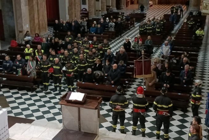 Celebrata a Lecco Santa Barbara, patrona dei Vigili del fuoco