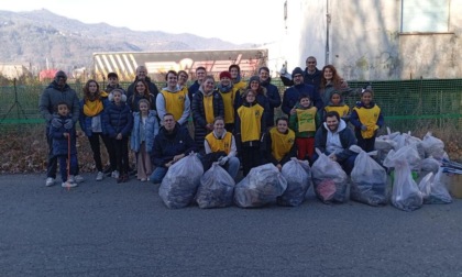 Feste ecologiche a Brivio, i volontari puliscono il paese