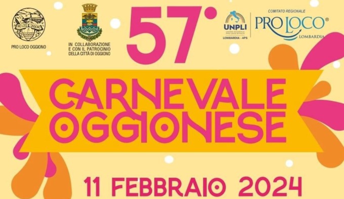 Conto alla rovescia per il Carnevale di Oggiono: l’11 febbraio la sfilata