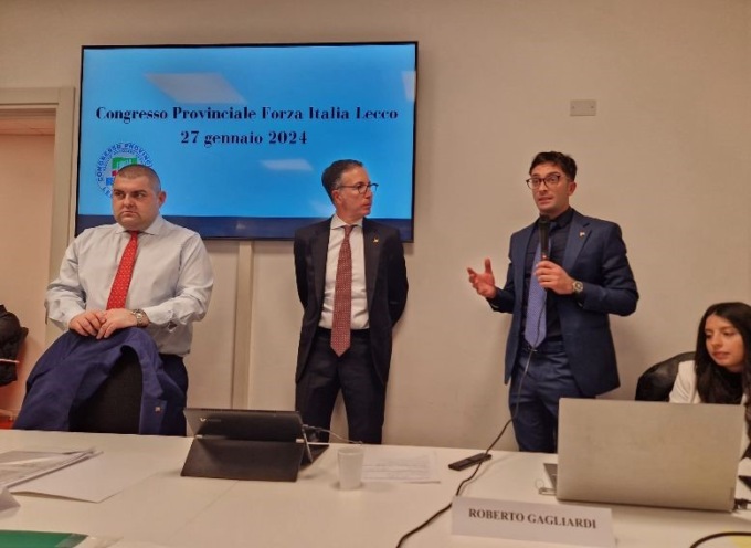 Forza Italia Lecco, Roberto Gagliardi riconfermato coordinatore provinciale