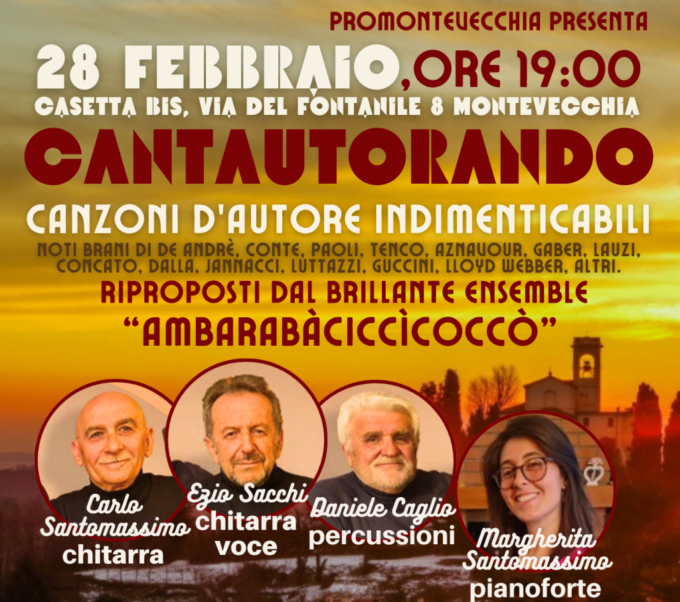 Cantautorando: canzoni d’autore indimenticabili a Montevecchia