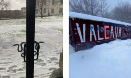 Grandine in pianura e neve in collina LE FOTO del weekend