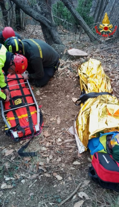 Taglia una pianta e si ferisce