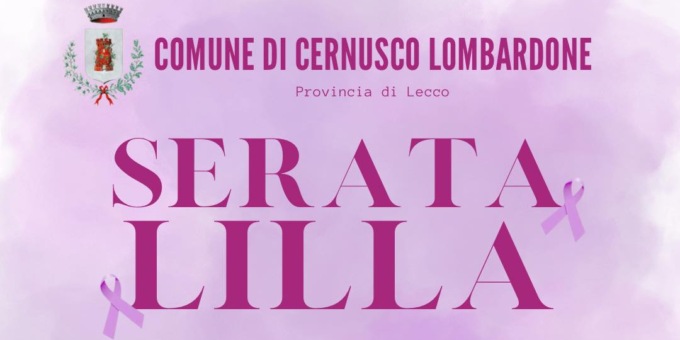 Serata Lilla per sensibilizzare sui disturbi alimentari