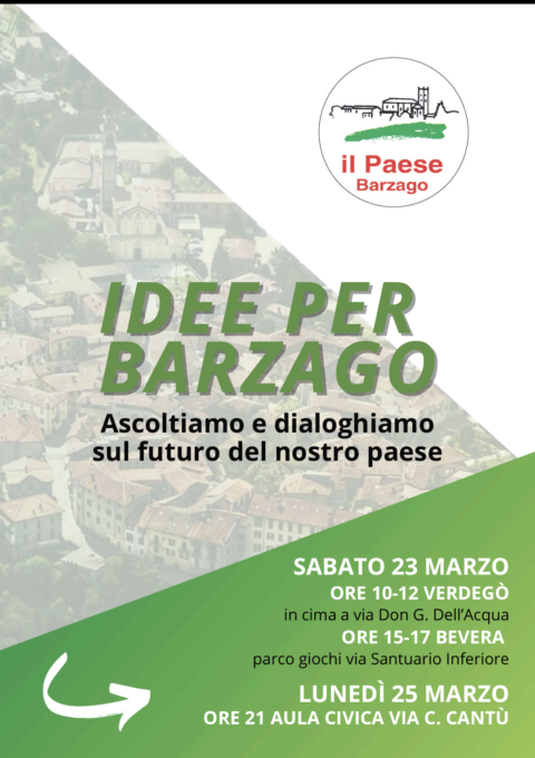 Serie di incontri in vista delle elezioni comunali a Barzago con l’attuale maggioranza