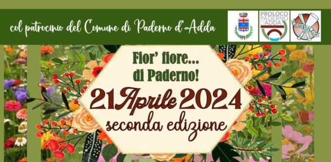 Torna Fior’fiore di Paderno: appuntamento il 21 aprile