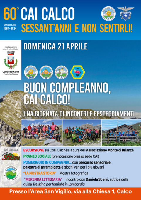 Continuano gli appuntamenti per i sessant’anni del Cai di Calco