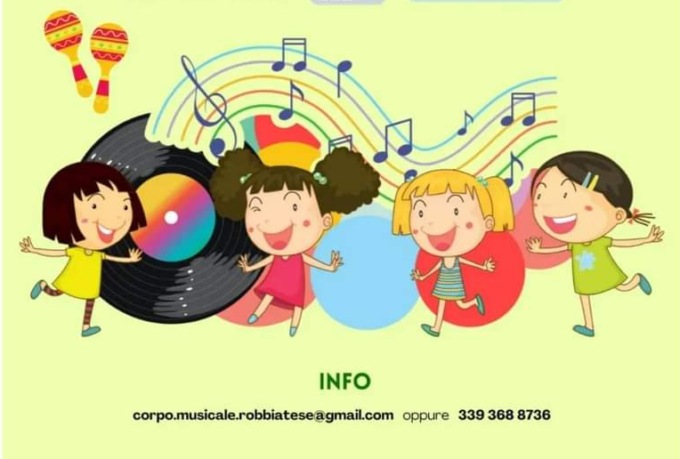 Un corso di musica per bambini con il Corpo Musicale Robbiatese