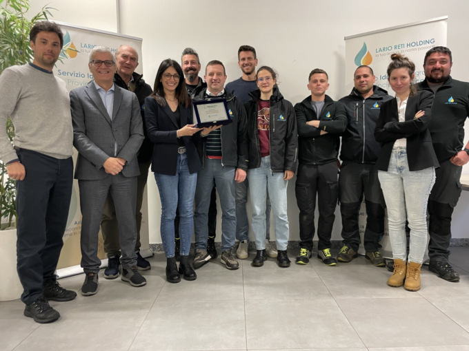 Lario Reti Holding premiata agli Aquality Award