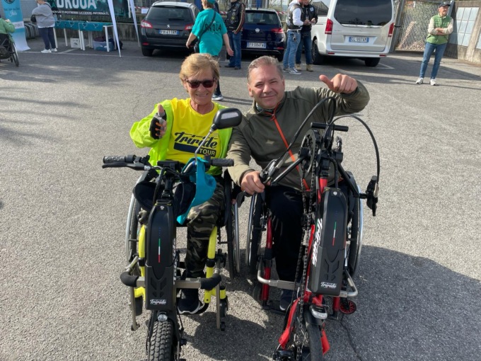 Alcuni dei partecipanti alla partenza