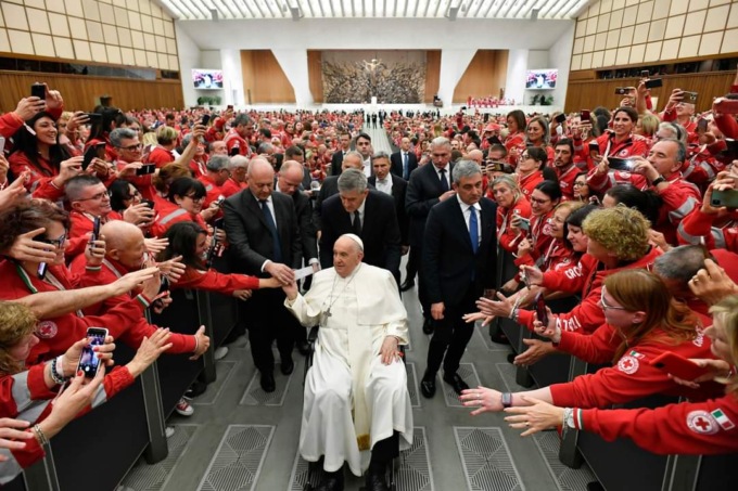 La Croce Rossa dal Papa per i 160 anni dell’associazione