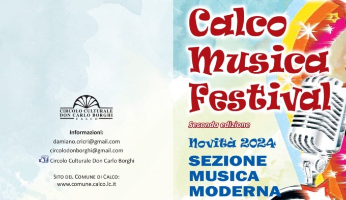 Al via le iscrizioni per il Calco Musica Festival