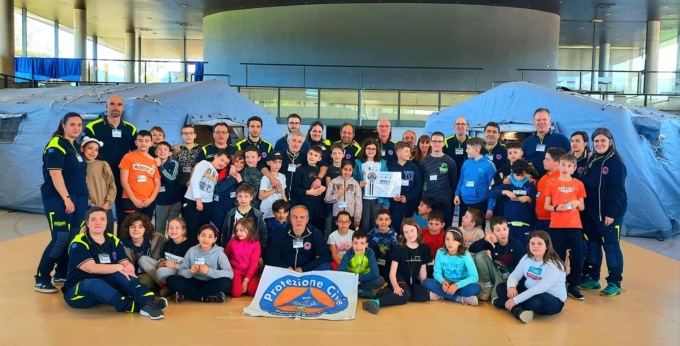 Campo scuola con la Protezione civile di Bulciago e Cremella