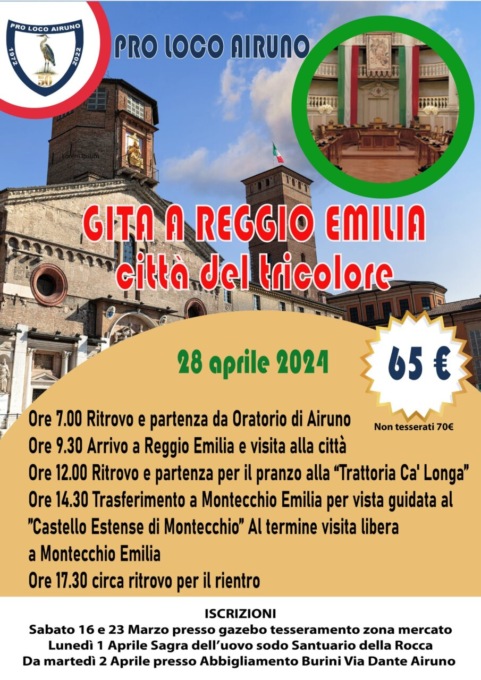 Gita a Reggio Emilia con Pro Loco Airuno