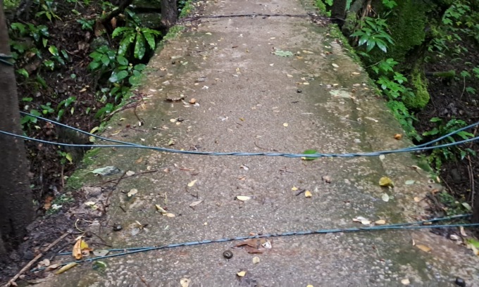 Cavi metallici tirati nel bosco, l’assurda trappola scoperta da una lecchese