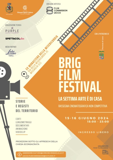 Brig Film Festival al via: il 15 e 16 giugno si celebra il cinema di Lecco e Brianza