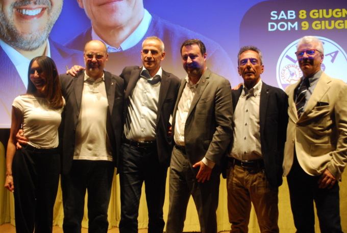 Matteo Salvini a Merate per sostenere Panzeri: “Il 10 giugno torno e parliamo del Ponte di Paderno”