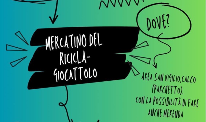 Torna il “Mercato del ricicla-giocattolo” a Calco