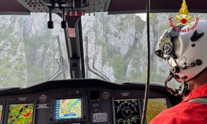 Intervento dei Vigili del fuoco sul monte Coltignone: elisoccorse due persone a quota 1200 metri