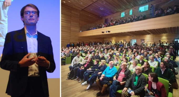 Mattia Salvioni presenta il programma, auditorium sold out