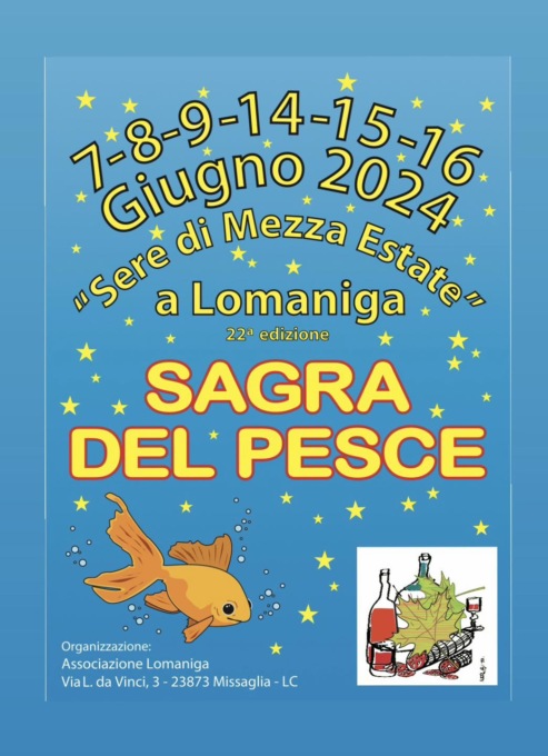 Torna la “Sagra del pesce” a Lomaniga