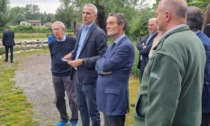 Il governatore Attilio Fontana in visita al lago di Sartirana TUTTE LE FOTO