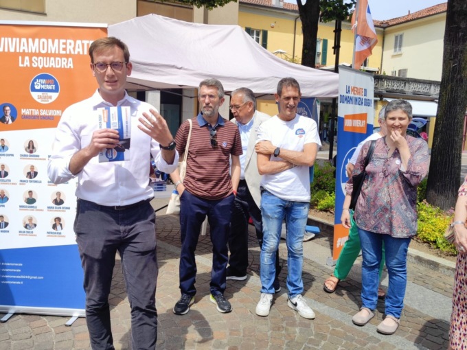 Elezioni Merate, per Salvioni ultimi gazebi prima del voto: “Il nostro un programma concreto”