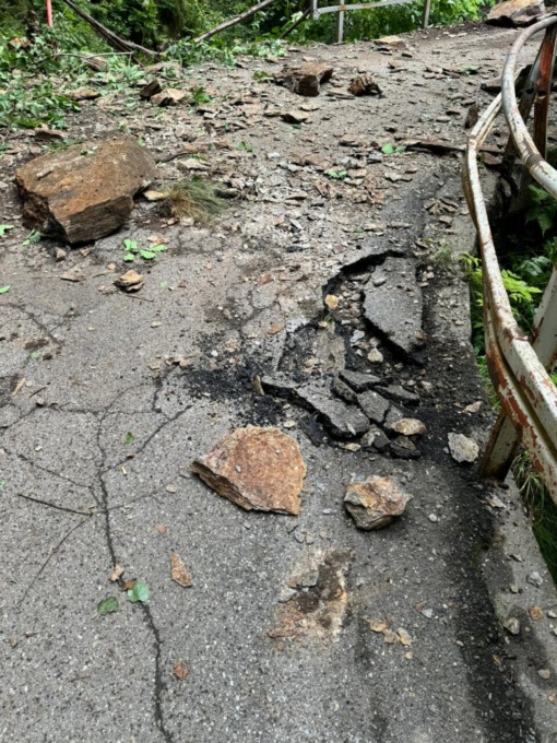 Frana: chiusa la Strada provinciale 67