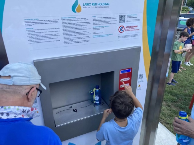 Attivata la nuova casetta dell’acqua di viale Verdi