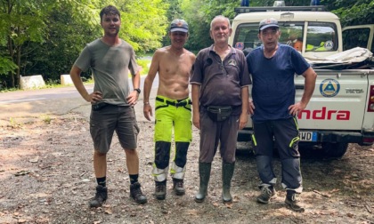 La Protezione civile non va in vacanza: pulizia dei sentieri a Lomagna