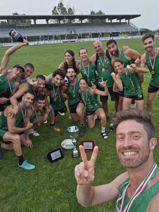 Touch rugby, i Brianza ToucherZ sono campioni d’Italia: festa per il robbiatese Colombo