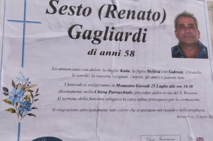 Domani i funerali del muratore morto cadendo dal balcone