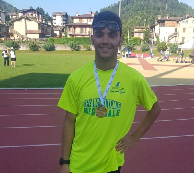 Atletica, il missagliese Edoardo Usuelli campione regionale juniores