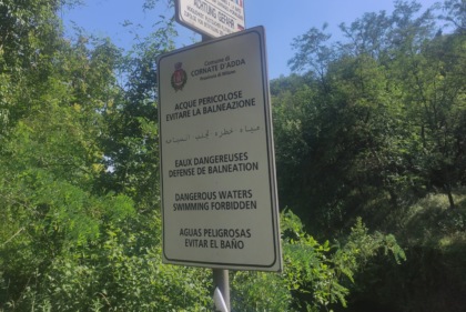 Ferragosto all’Adda, l’appello: “Non fate il bagno!”