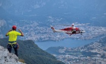 Bloccato in un canalone sul Cornizzolo, intervento dei Vigili del fuoco - IL VIDEO