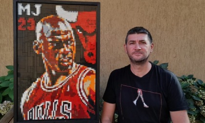 Con i mattoncini Lego ricrea i volti più iconici della pallacanestro